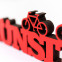 3D-Schriftzug Münster mit Fahrrad