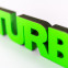 3D-Schriftzug Turbo