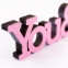 3D-Schriftzug You & Me