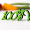 Dekoschriftzug 100%-Veggie