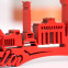 3D-Skyline Berlin aus Holz