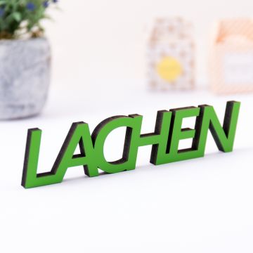3D-Schriftzug Lachen