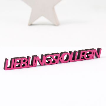 3D-Schriftzug Lieblingskollegin