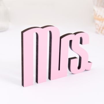 3D-Schriftzug Mrs.