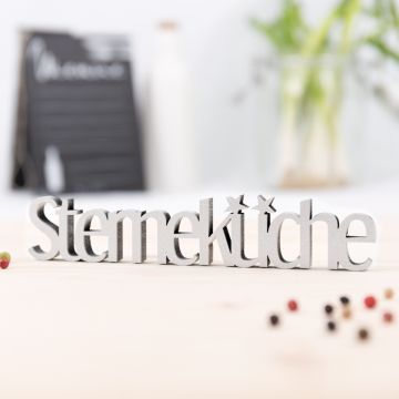 Schriftzug Sterneküche