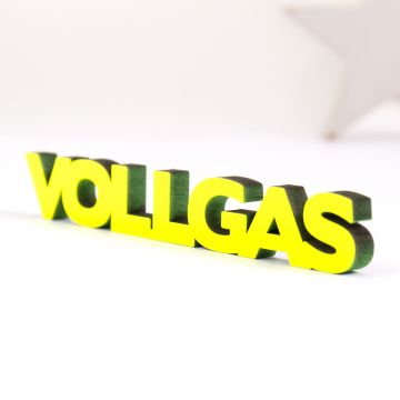 3D-Schriftzug Vollgas