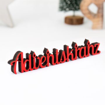 Dekoschriftzug Adventskranz