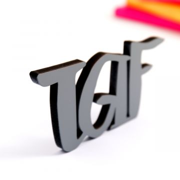 Dekoschriftzug "TGIF"