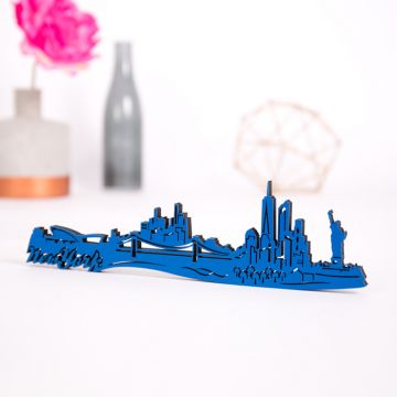 3D-Skyline New York aus Holz