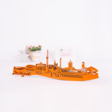 3D-Skyline Stuttgart aus Holz