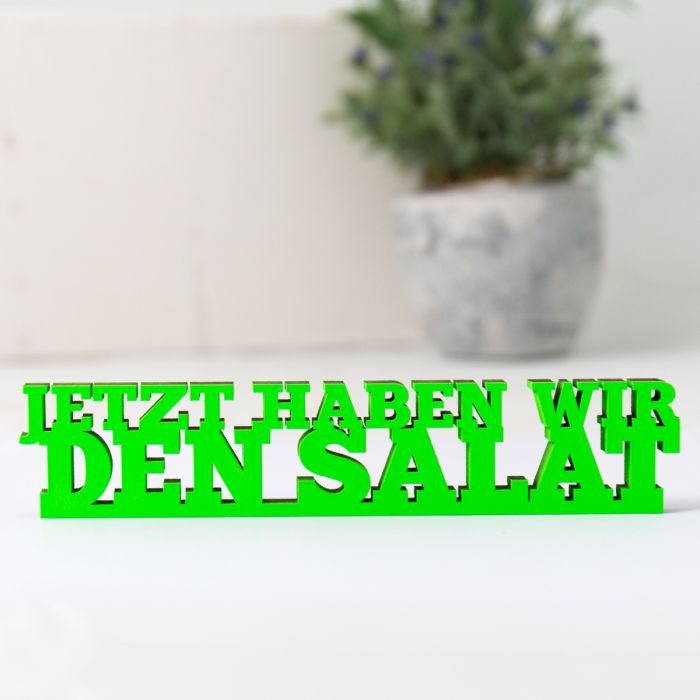 Dekoschriftzug Jetzt haben wir den Salat main product photo