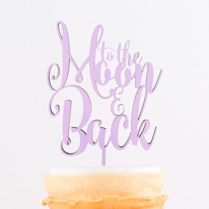 Cake Topper To the moon and back main product photo