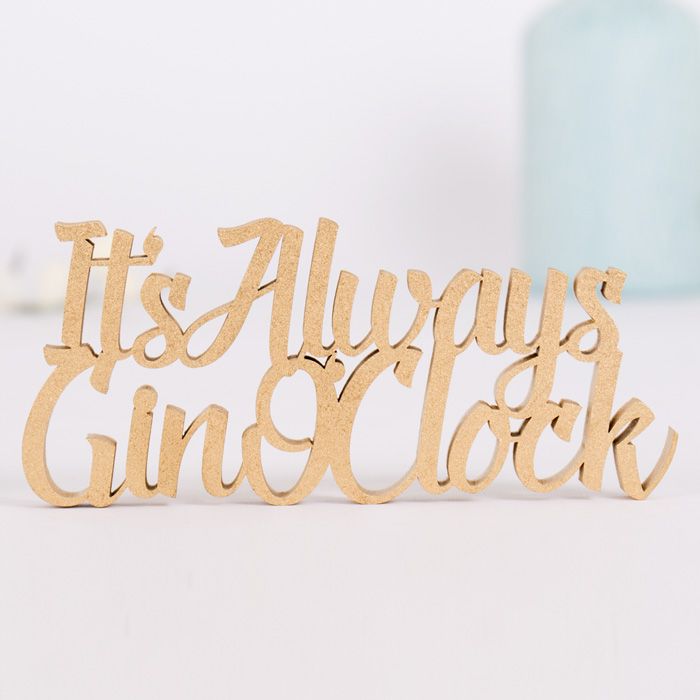 Dekoschriftzug It's always Gin O'Clock main product photo