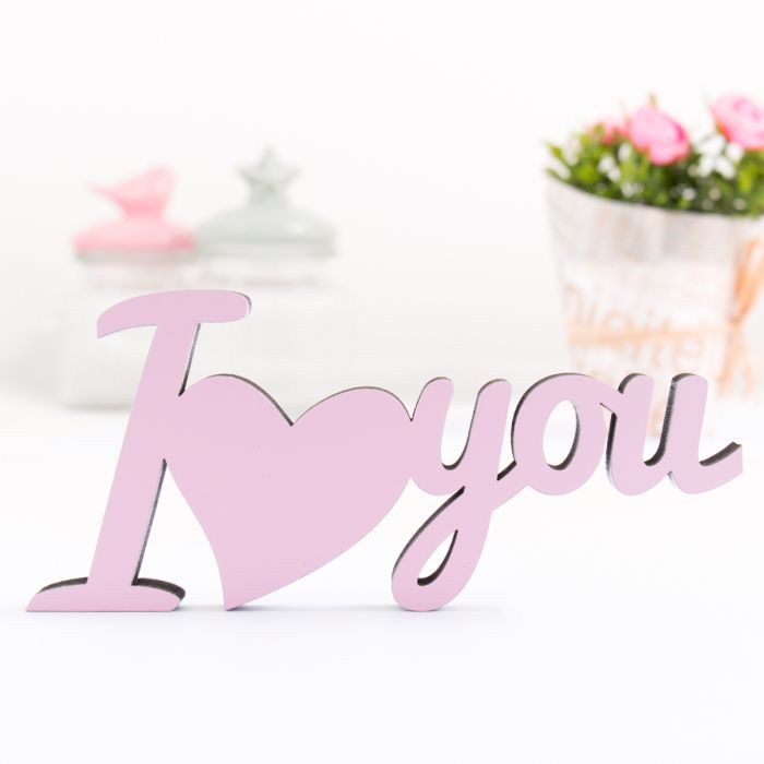 Dekoschriftzug I love you main product photo