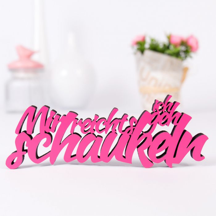 Dekoschriftzug Mir reichts ich geh schaukeln main product photo