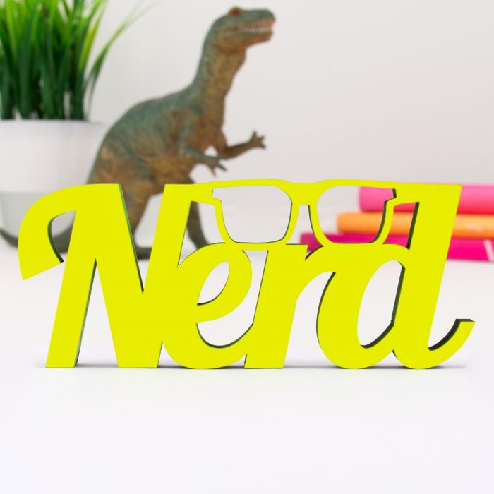 Dekoschriftzug Nerd main product photo