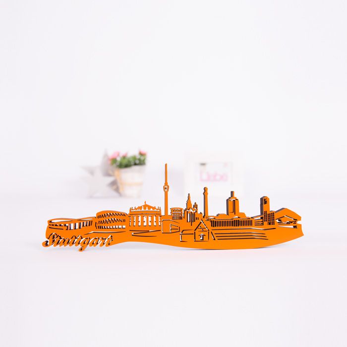 3D-Skyline Stuttgart aus Holz main product photo