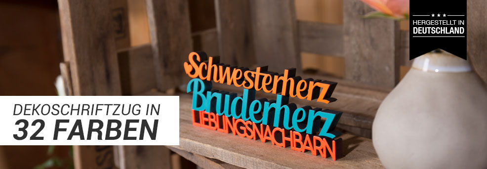 Dekobuchstaben KLEINLAUT 3D-Schriftzug Osnabrück in Größe: 10 x 2,4 cm 32 Farben zur Wahl Blau 